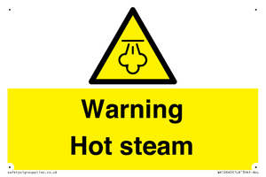 Warning Hot steam